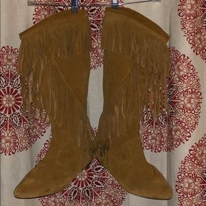 Sam Edelman Fringe Boots Size 10